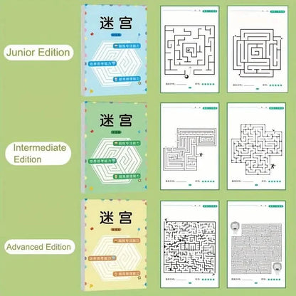 192 Patterns Concentration Maze Training Book