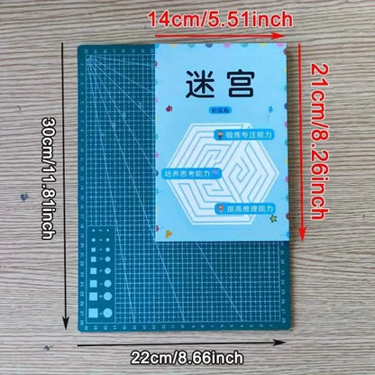 192 Patterns Concentration Maze Training Book