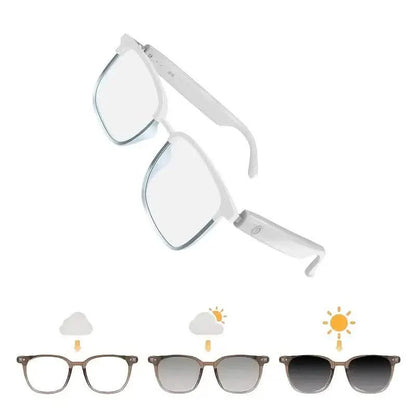 2025 Wireless Smart Glasses – Auto-Dimming, Touch Control, Hands-Free Audio