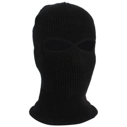 2 Holes Full Face Cover Hood Knitted Balaclava Face Mask