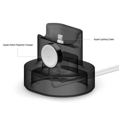 2-in-1 Apple Silicone Charging Stand