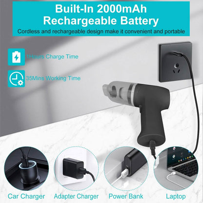 2-in-1 Cordless Vacuum Cleaner Compressed Air Duster