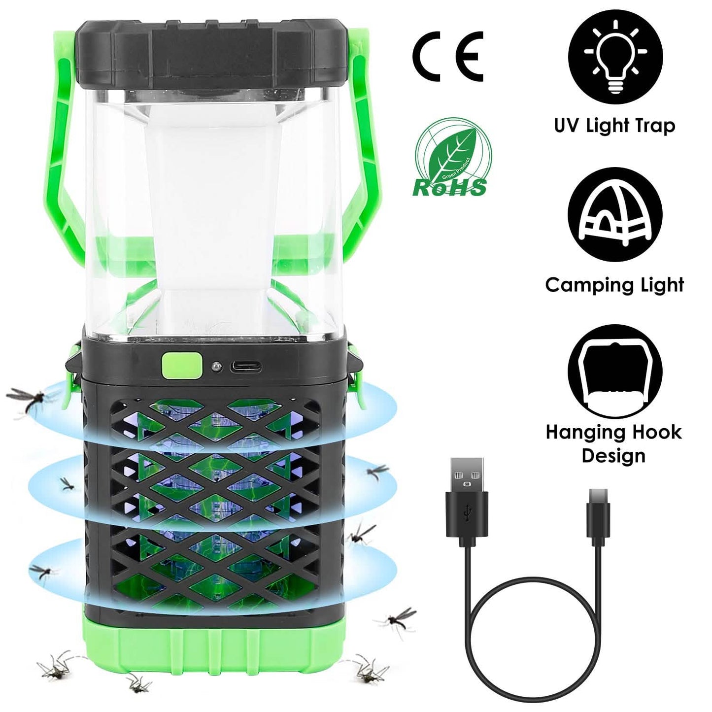 2-in-1 Electric Mosquito Killer Lamp Fly Bug Zapper