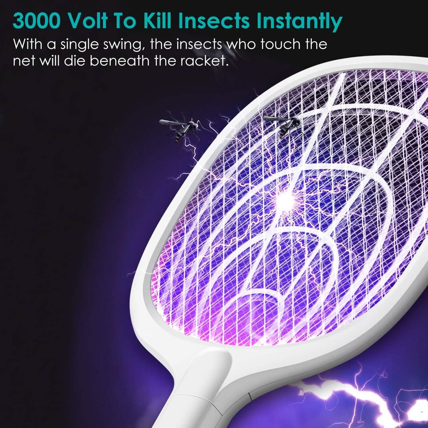 2-in-1 Electric Rechargeable Bug Zapper Insect Killer