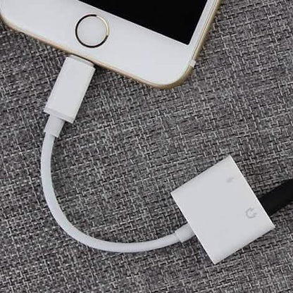 2-in-1 for Lightning Adapter For iPhone 7 8 Plus 10 X