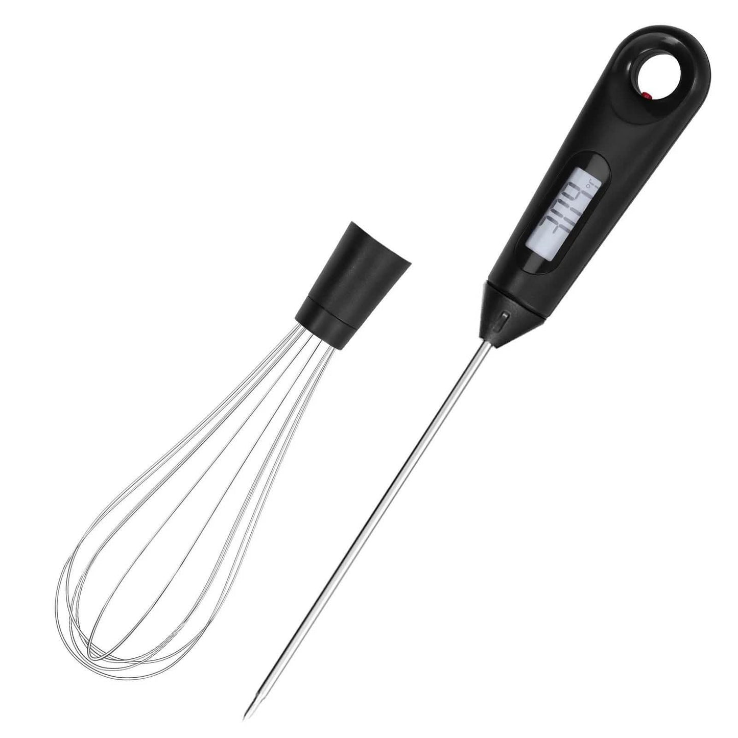 2-in-1 Instant Read Food Thermometer and Egg Whisk