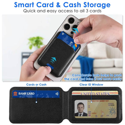 2-in-1 Magnetic Card Wallet Phone Stand