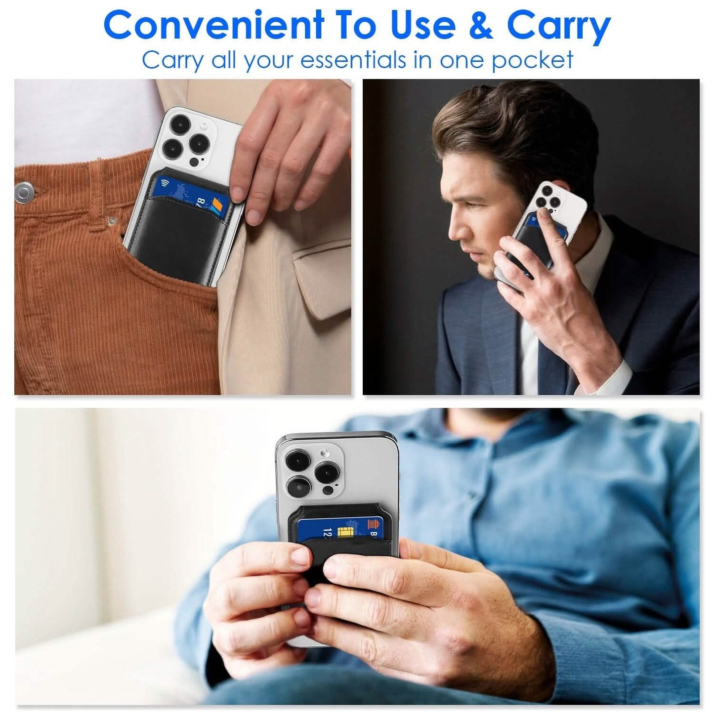 2-in-1 Magnetic Card Wallet Phone Stand