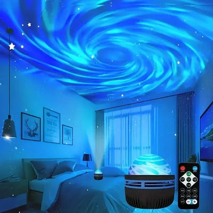 2-in-1 Northern Lights and Ocean Wave Projector with Enchanting Starry Sky Lights