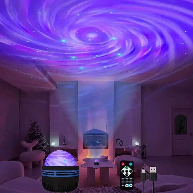 2-in-1 Northern Lights and Ocean Wave Projector with Enchanting Starry Sky Lights
