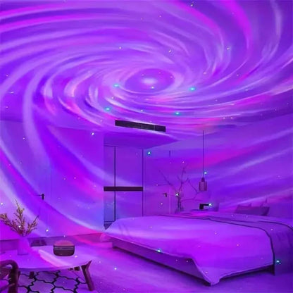 2-in-1 Northern Lights and Ocean Wave Projector with Enchanting Starry Sky Lights