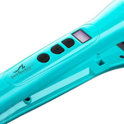 2-in-1 Perfecter Flat Iron Hair Straightener and Hot Round Brush