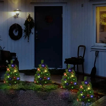 2-in-1 Solar Christmas Tree Lawn Light