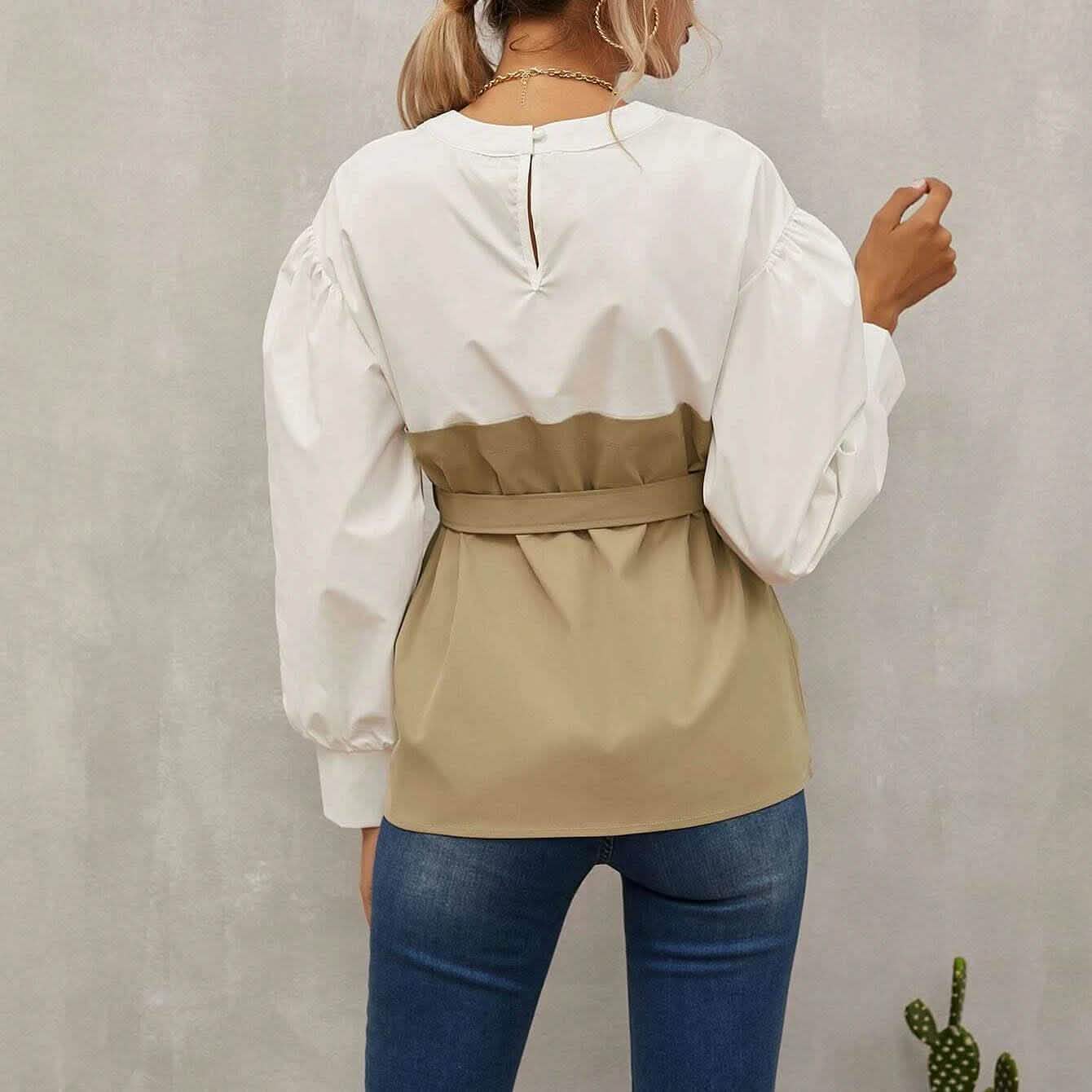 2-in-1 Top Keyhole Back Belted