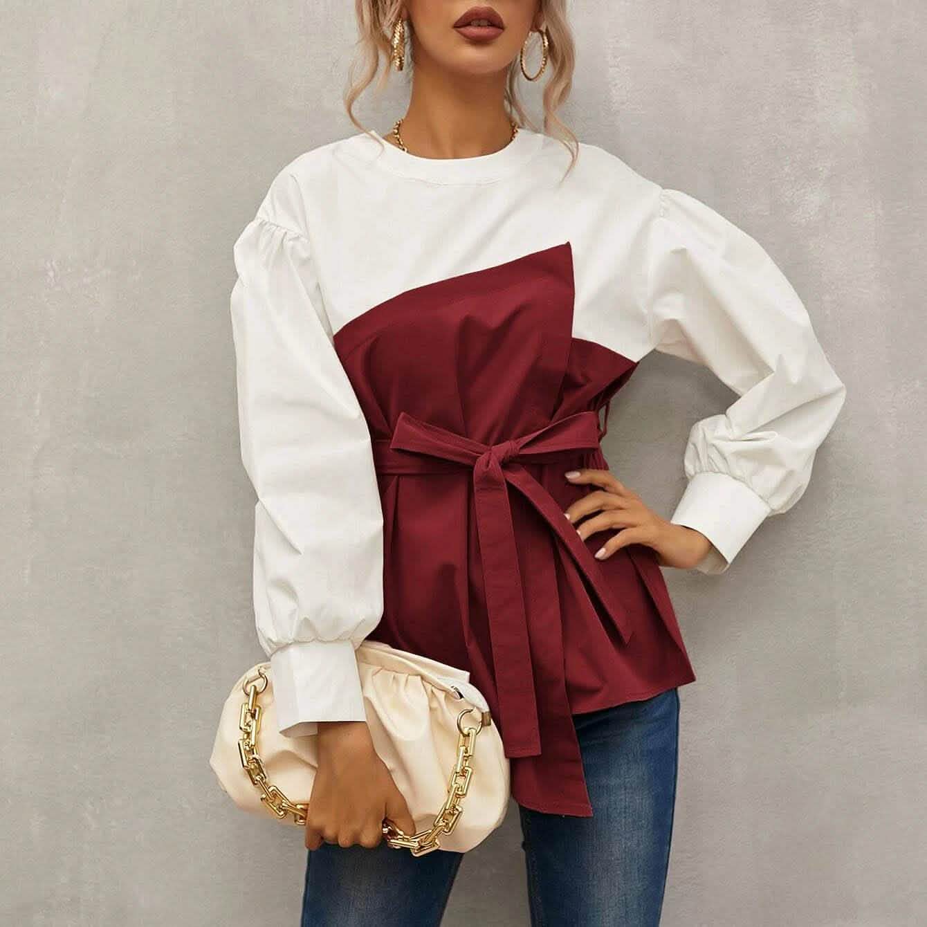 2-in-1 Top Keyhole Back Belted