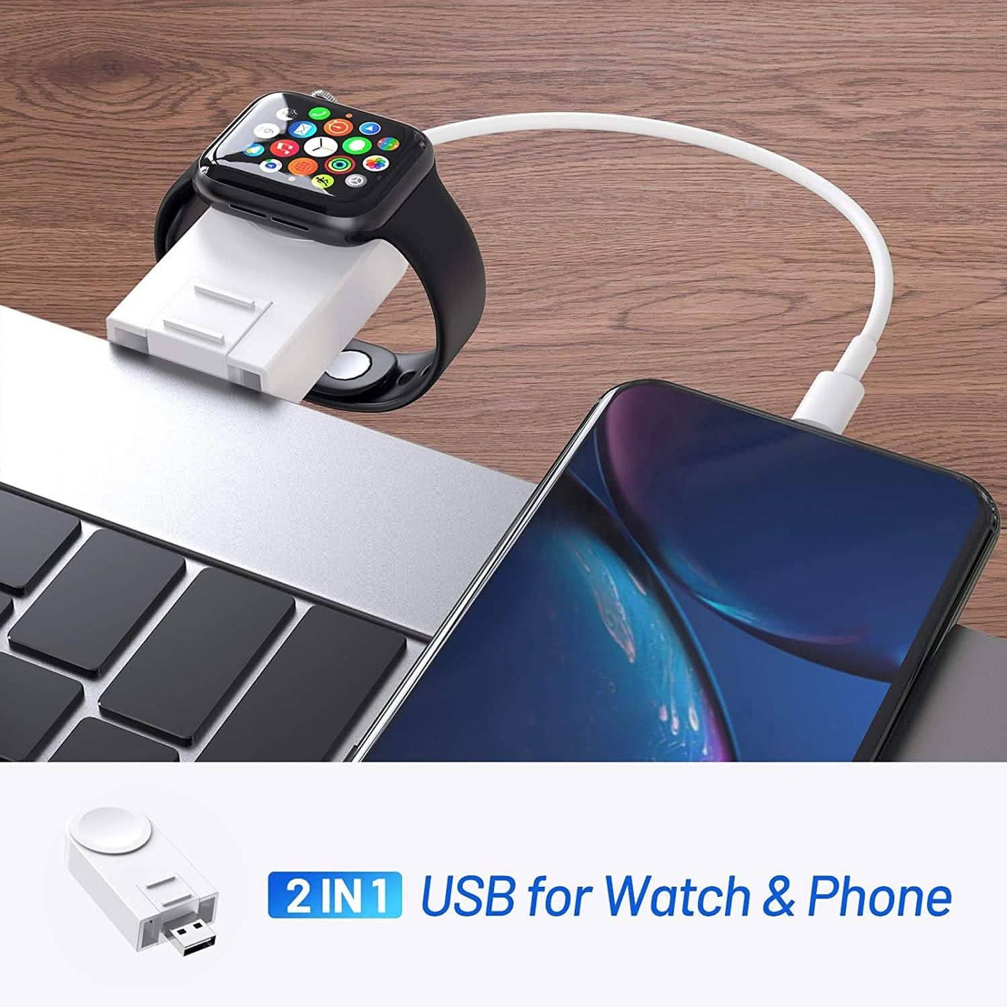 2-in-1 Wireless USB Charger