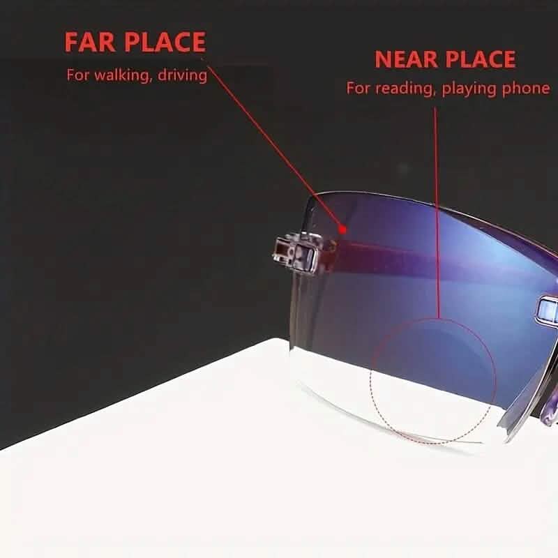 2-Pack: +100 Clear Lens Anti-Eyestrain Computer Unisex Glasses