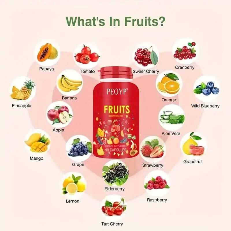 2-Pack: 100% Natural Fruits and Vegetables Supplement