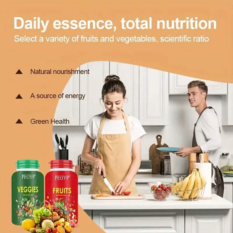 2-Pack: 100% Natural Fruits and Vegetables Supplement
