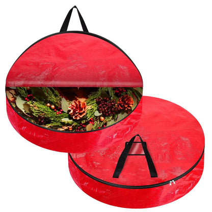 2-Pack: 30" Christmas Wreath Storage Bag 88L