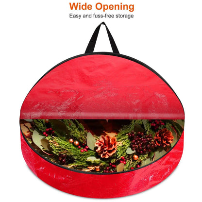 2-Pack: 30" Christmas Wreath Storage Bag 88L