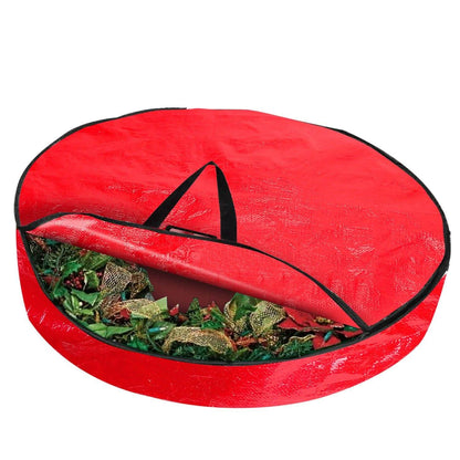 2-Pack: 30" Christmas Wreath Storage Bag 88L