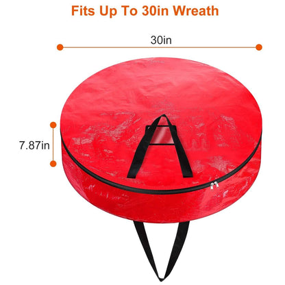 2-Pack: 30" Christmas Wreath Storage Bag 88L