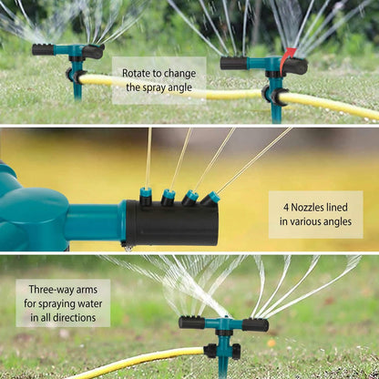2-Pack: 360 Degree Rotatable Lawn Garden Sprinkler
