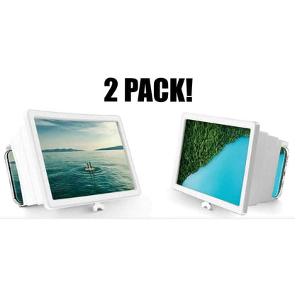 2-Pack: 3D Phone Screen Magnifier