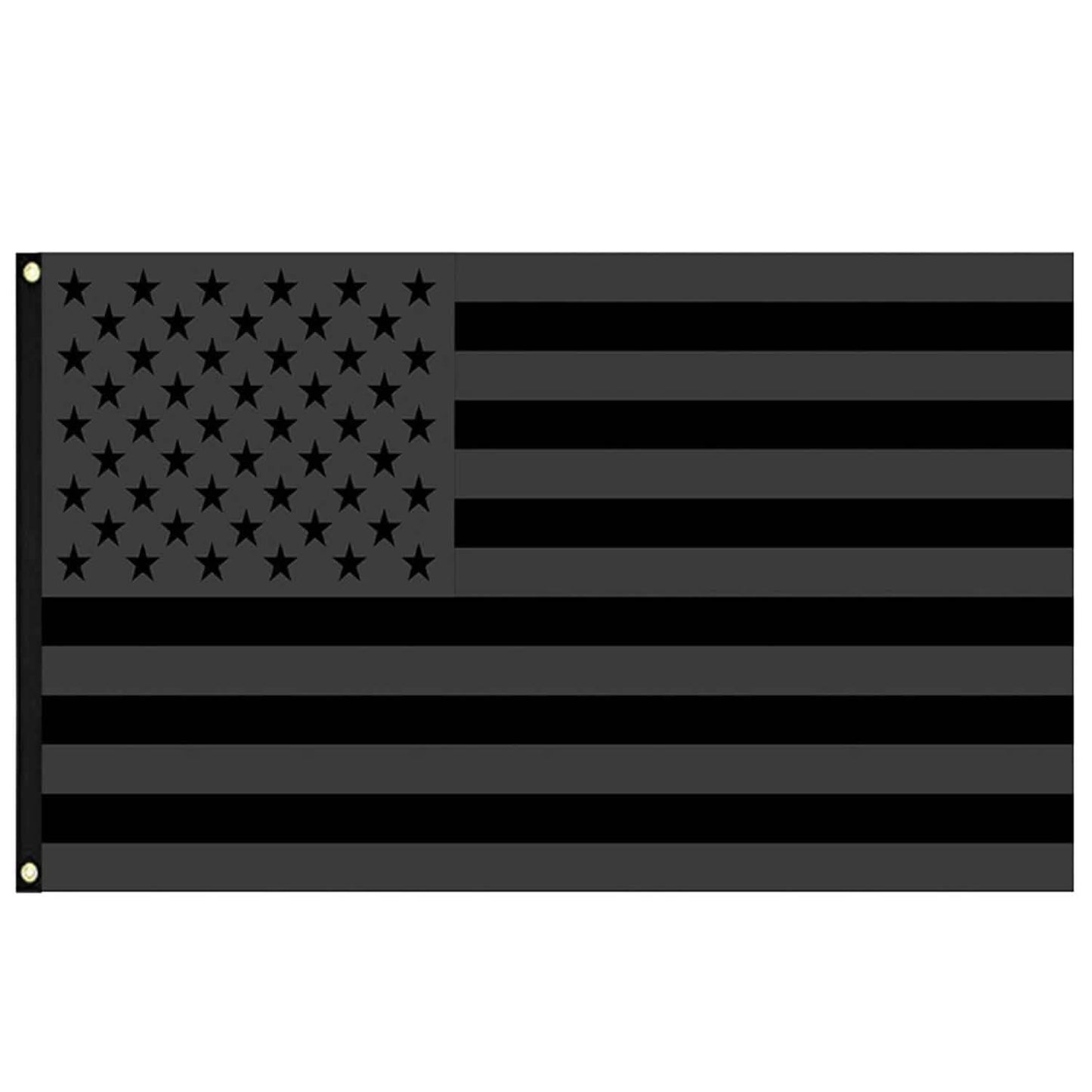 2-Pack: 3X5 Ft. All Black American Flag