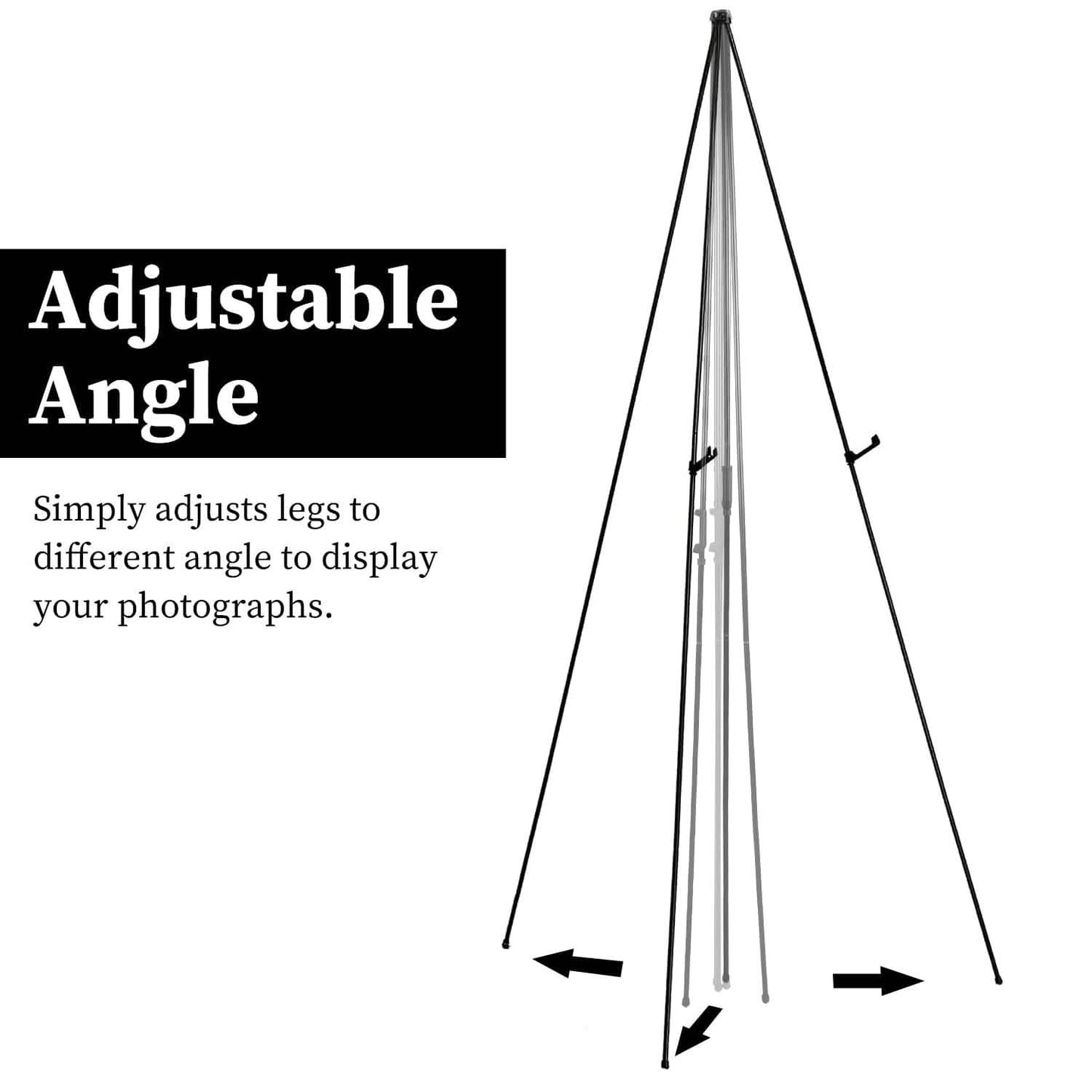 2-Pack: 61" Collapsible A Frame Tripod Easel Iron Alloy Drawing Stand