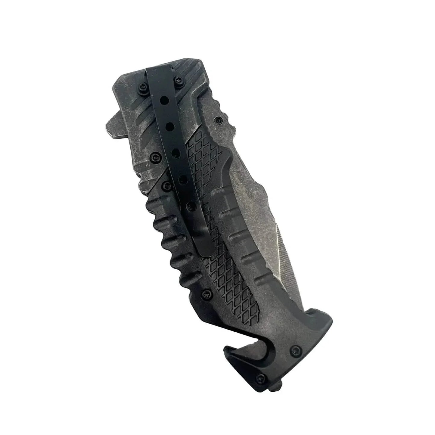 2-Pack: 7.10" Stonewashed Spring Assisted Knife