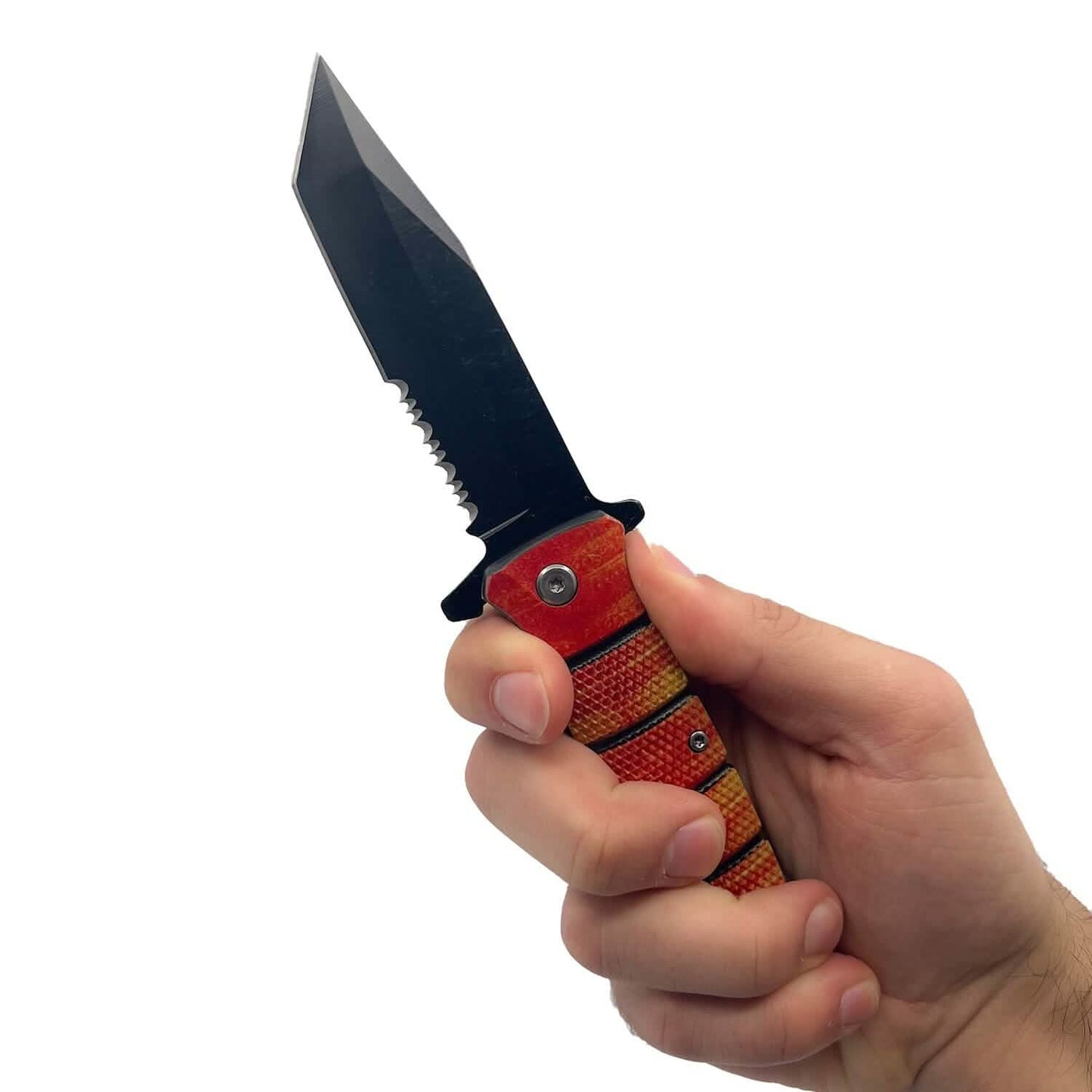 2-Pack: 8.5" Ka-Bar Style Spring Assisted Knife w/ ABS Handle