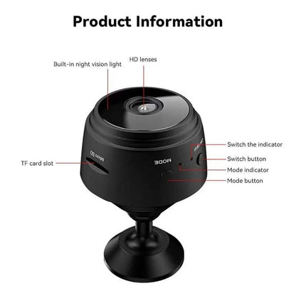 2-Pack: A9 Mini Camera HD 720P 2.4G Wifi IP Camera