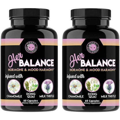 2-Pack: Angry Supplements Her Balance Women's Hormone & Mood, PMS & Menopause Relief