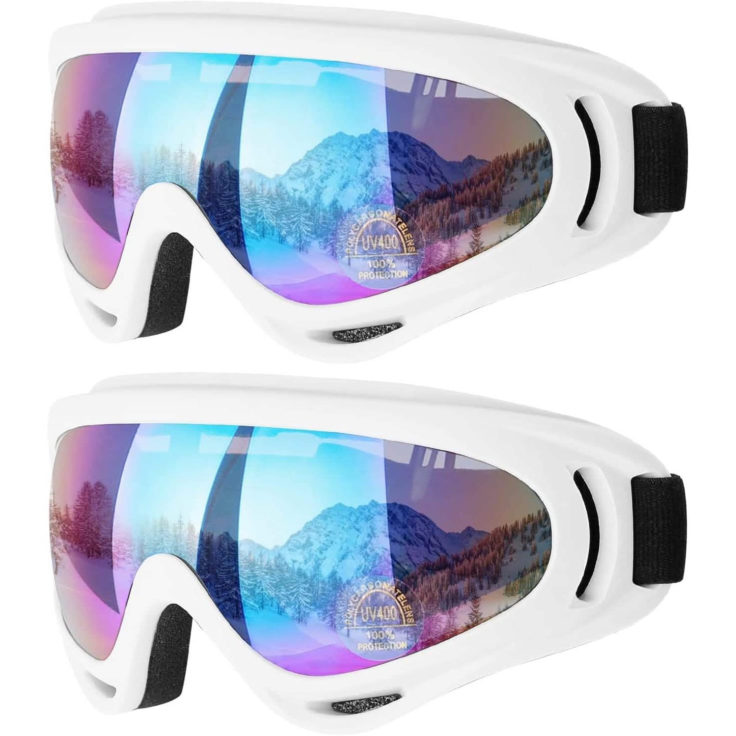 2-Pack: Anti-Scratch Dustproof Sports Goggles