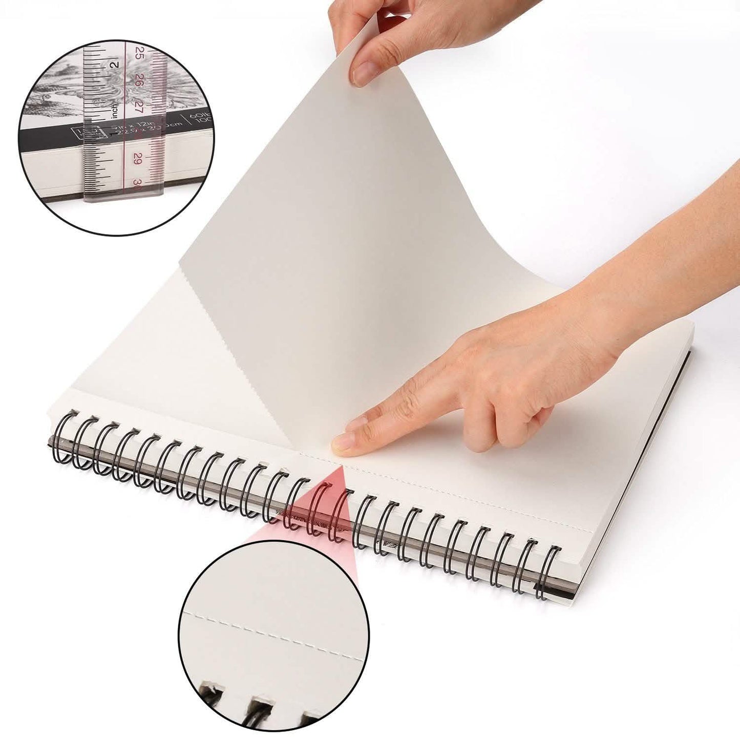 2-Pack: Art SketchBook 100 Pages for Writers Illustrators