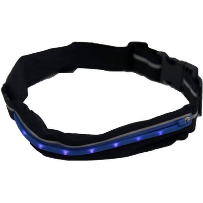 2-Pack: As Seen on TV Blue LED Light Up Running Go Belt