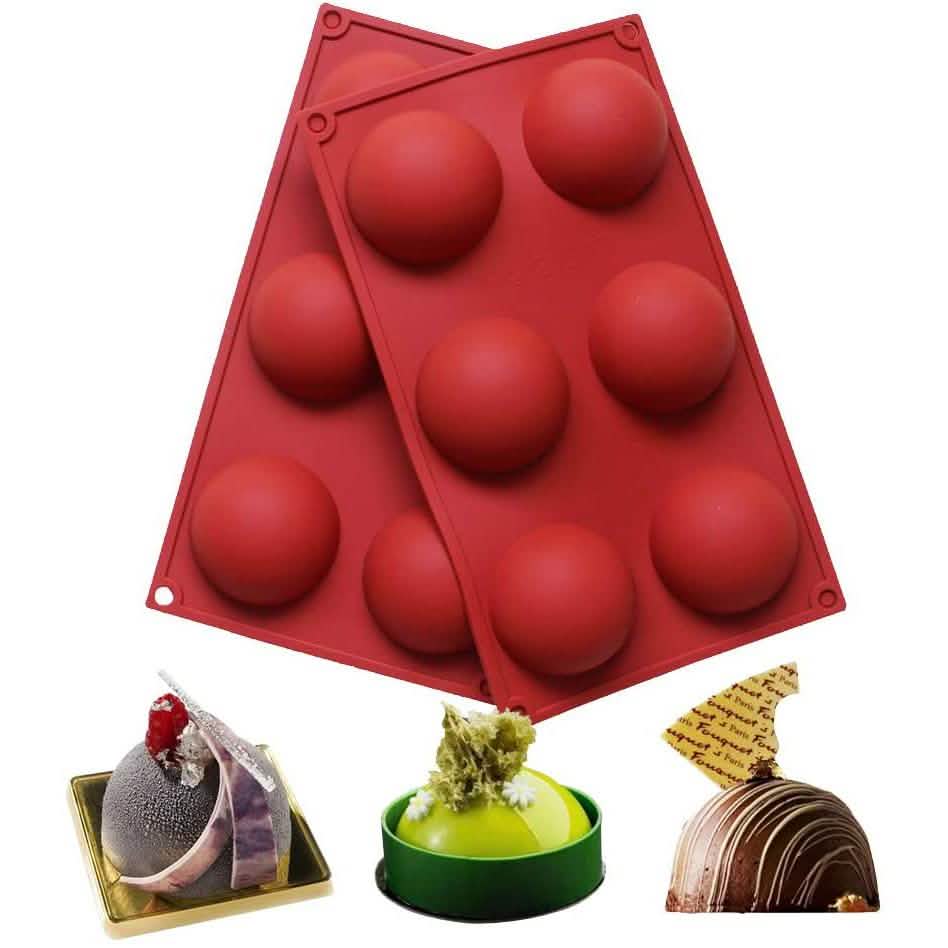 2-Pack: Baker Depot 6-Hole Silicone Mold