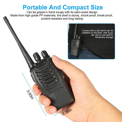 2-Pack: Baofeng BF-888S Walkie Talkies Two Way Radio