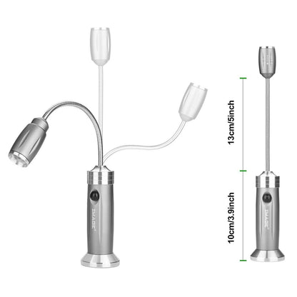 2-Pack: BBQ Grill LED Flashlight Goose Neck Outdoor Lamp