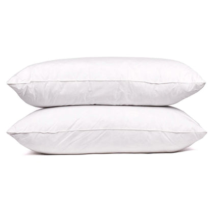 2-Pack: Beauty Sleep 100% Cotton-Covered Duck Feather Pillows