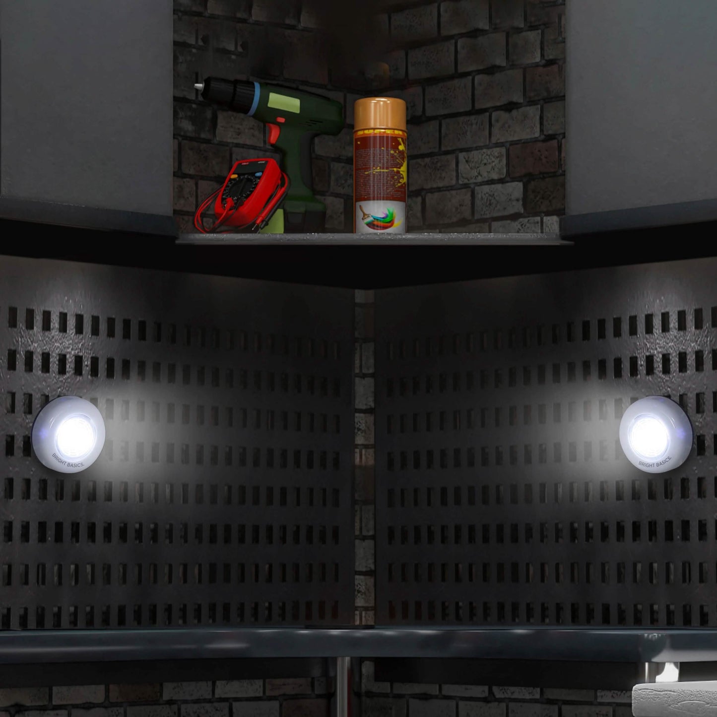 2-Pack: Bright Basics Ultra Thin Wireless LED Puck Lights