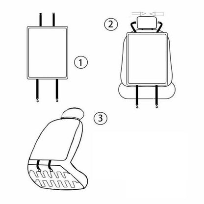 2-Pack: Car Seat Back Storage Bag Multifunctional Adjustable Backseat Storage Bag