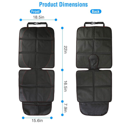 2-Pack: Car Seat Protector Cushion Mat Pad with Thick Padding