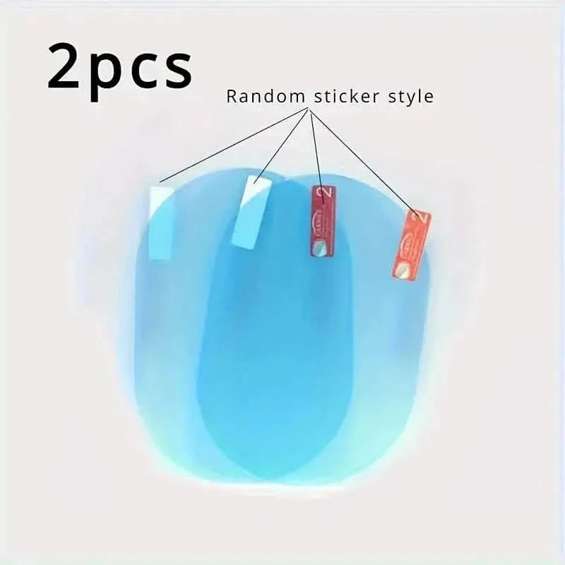 2-Pack: Car Waterproof Transparent Film Rearview Mirror Protection