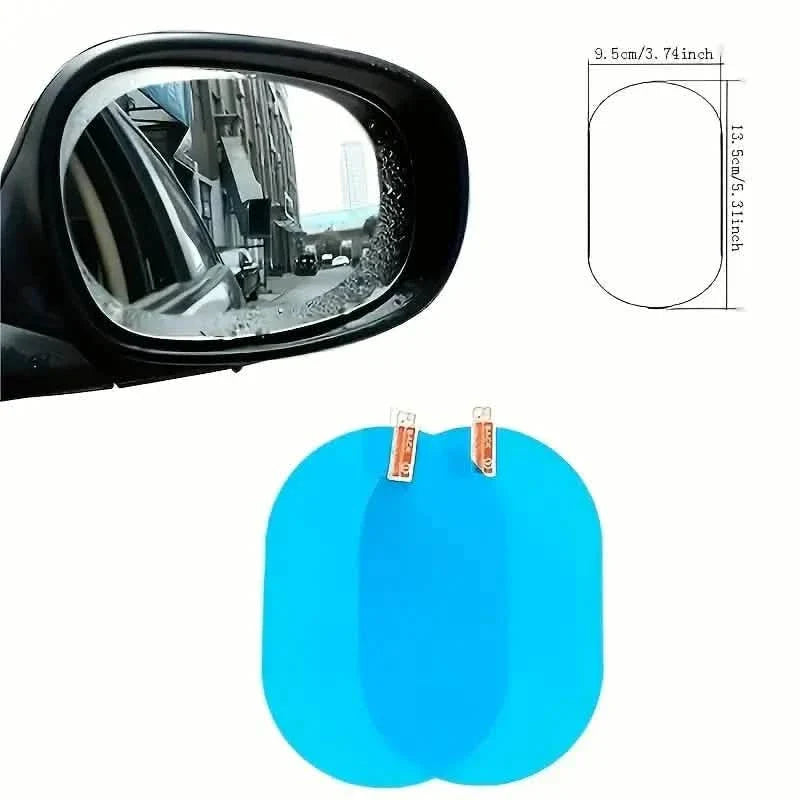 2-Pack: Car Waterproof Transparent Film Rearview Mirror Protection