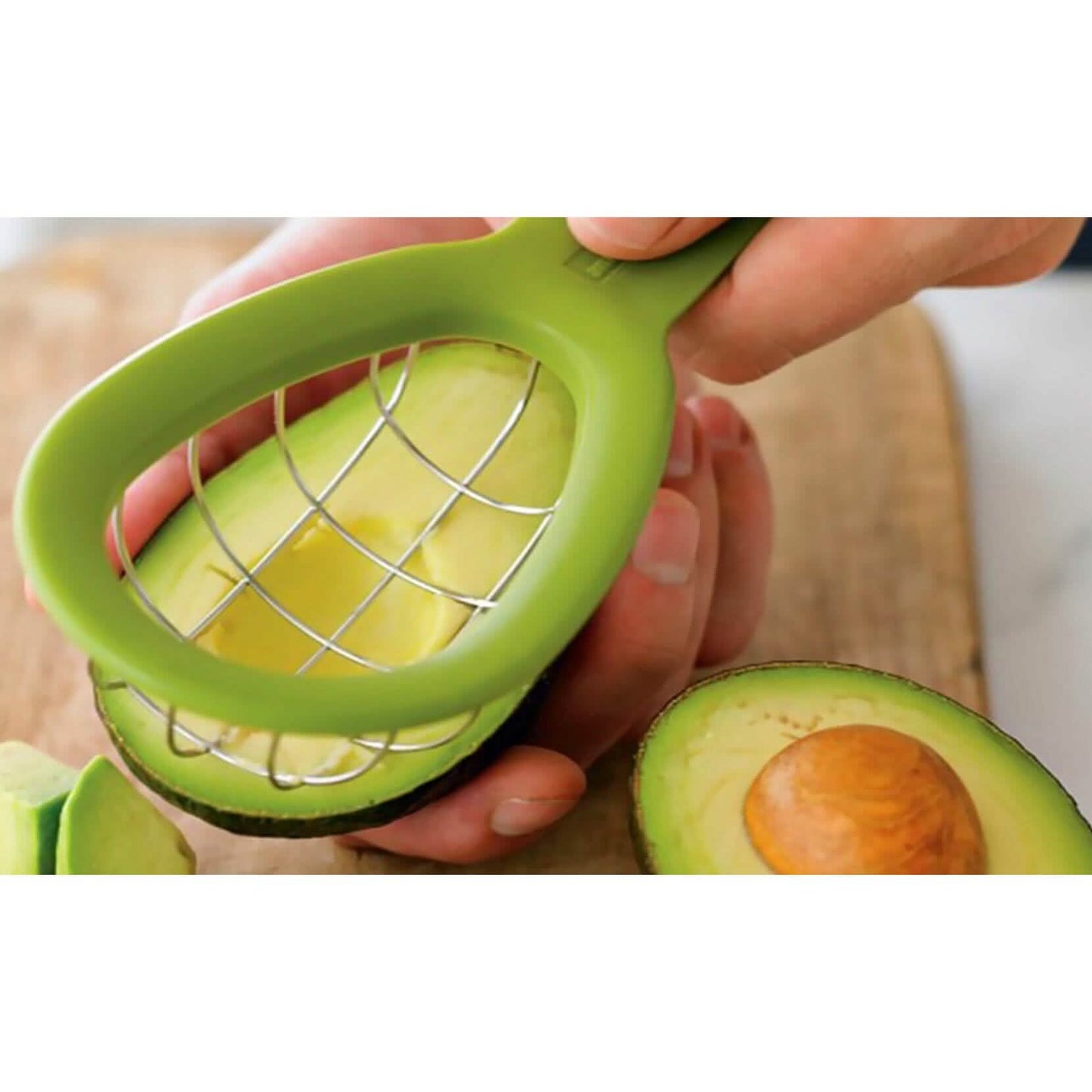 2-Pack: Complete Avocado Slicer Seed Remover Cubber Cutter