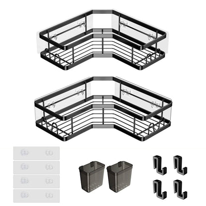 2-Pack: Corner Shower Caddy No Drilling Adhesive Shower Organizer