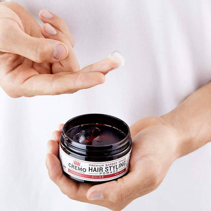 2-Pack: Cremo Premium Barber Grade Hair Styling Shine Pomade 4oz